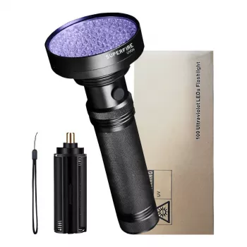Lukturis Superfire UV06 ultravioletā gaisma 395nm IP46 rokas lukturis