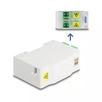 Optiskās šķiedras sadales kārba DeLOCK 88097 SC Simplex balta