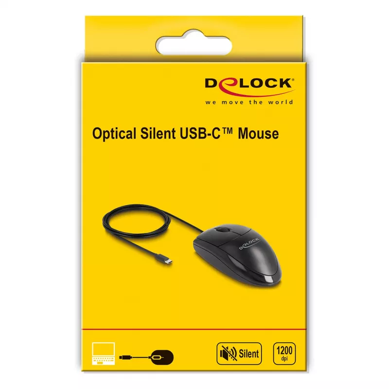DeLOCK 12114 pele USB Type-C optiskā piemērota abām rokām
