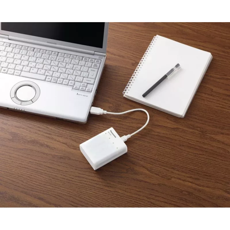 USB lādētājs akumulatoriem PANASONIC Eneloop Smartplus BQ-CC87 + 4x AA 2000 mAh (K-KJ87MCD40USB)
