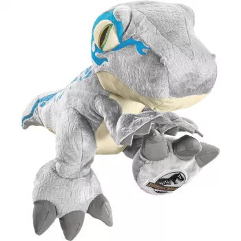 Jurassic World, Zils, Plīša rotaļlieta pelēka/zila, 48 cm