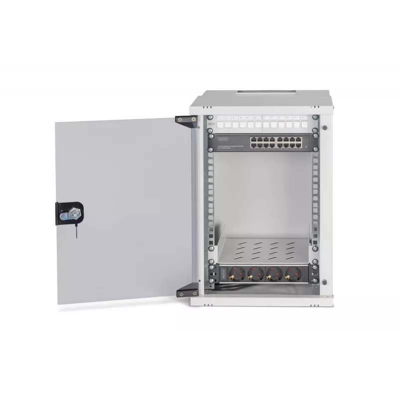 Pie sienas stiprināms statīvs Digitus DN-49102-SET 9U 315 x 300 mm Pelēks