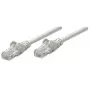 Intellinet tīkla kabeļa vads, Cat5e, 5 m, pelēks, CCA, U/UTP, PVC, RJ45, zeltīti kontakti, bezķeru savienotājs, ar aizsarguzmavu, mūža garantija