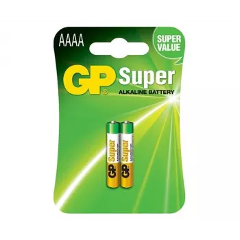 GP Battery GP25A LR61 Mini AAAA -Battery Alkali-Mangan 1.5 V 2 gab.