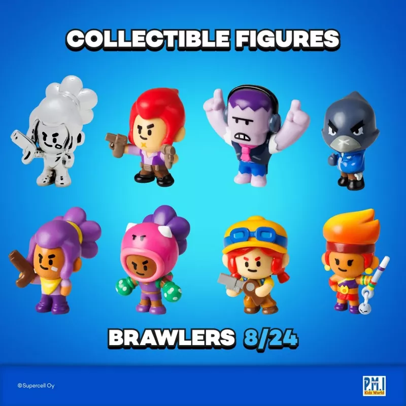 BRAWL STARS S1 FIGŪRIŅAS - 8 GAB. DELUXE KASTĪTE VER.C