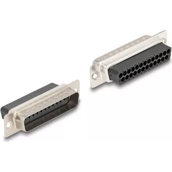 DeLOCK D-Sub 15 kontaktu sieviešu uz RJ45 sieviešu montāžas komplekts balts VGA RJ-45