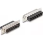 DeLOCK D-Sub 15 kontaktu sieviešu uz RJ45 sieviešu montāžas komplekts balts VGA RJ-45