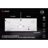 SAVIO PHENIX WHITE bezvadu mehāniskā tastatūra, Gateron Red Pro, ABS