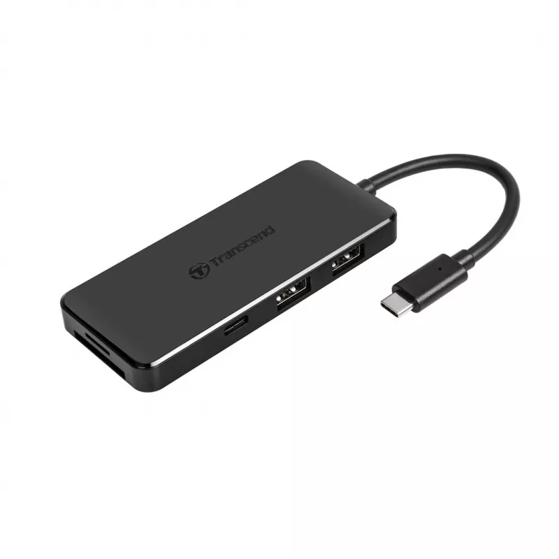 Transcend HUB5C USB 3.2 Gen 2 (3.1 Gen 2) Type-C melns