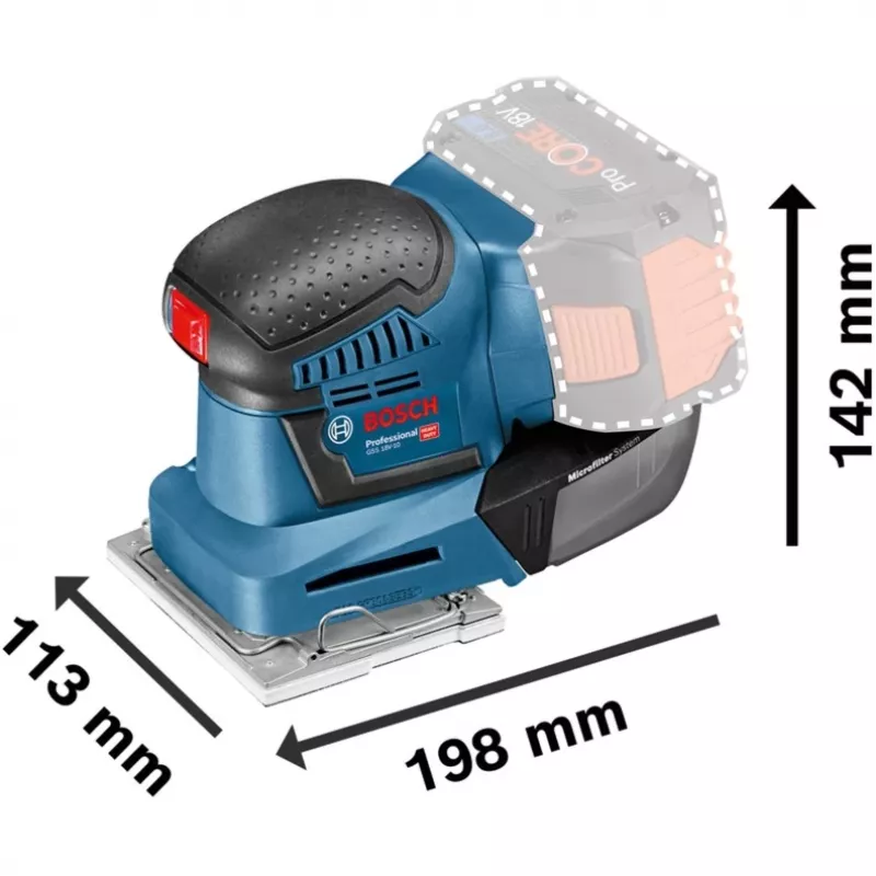 Bosch GSS 18V-10 Professional bezvada orbitālā slīpmašīna