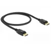 DisplayPort kabelis DeLOCK 85506 0.5 m Melns