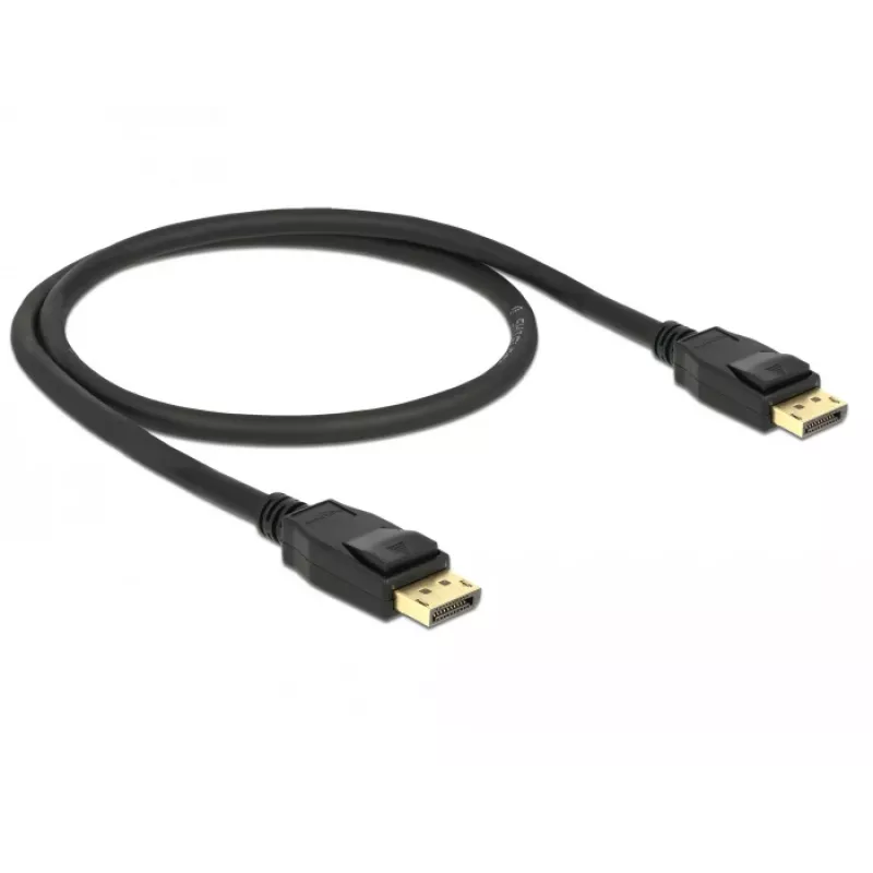 DisplayPort kabelis DeLOCK 85506 0.5 m Melns