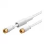 Wentronic 67296 koaksiālais kabelis balts