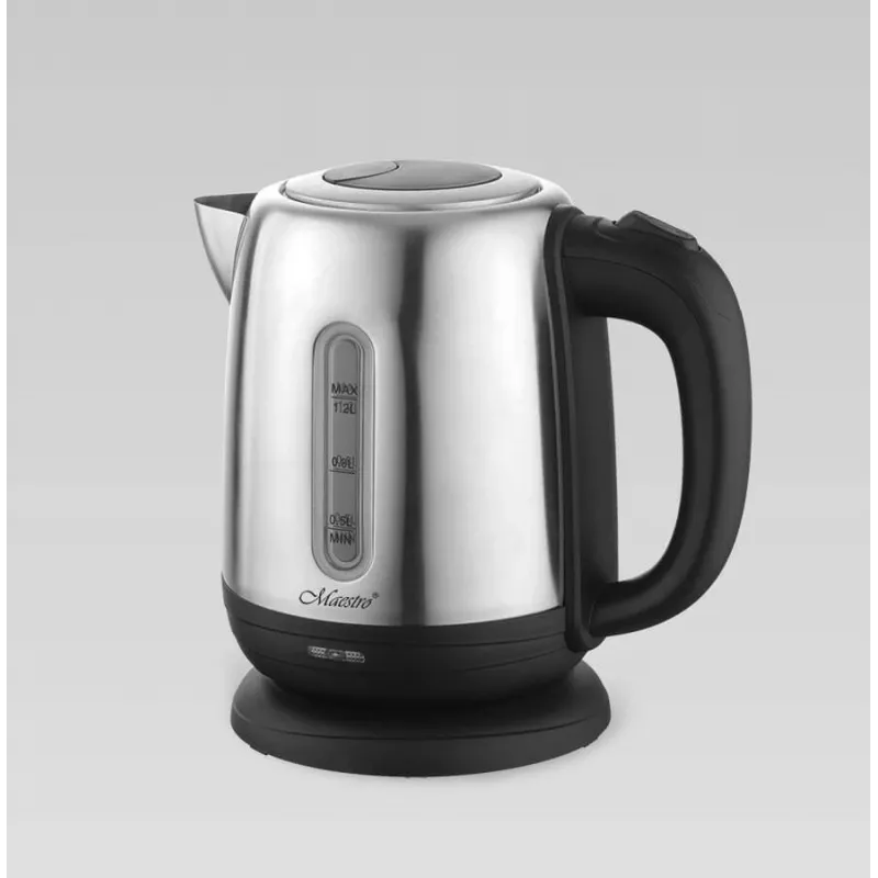 Elektriskā tējkanna Maestro MR-027 1,2 L 1630 W nerūsējošais tērauds, pretaplikšņu filtrs, ūdens līmeņa indikators