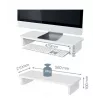 Monitora statīvs LEITZ Freestanding 64340001 — galda statīvs 61 cm (24 collu) ekrāniem, 20 kg ietilpība, regulējams augstums, balts