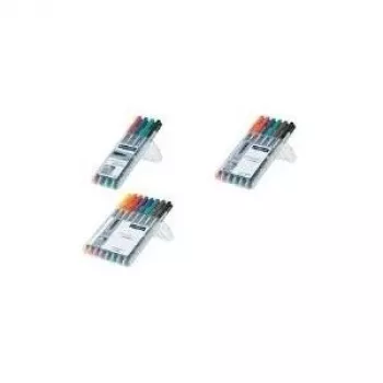 Marker Staedtler 316 WP6 Melns Blue Brown zaļa oranža Red
