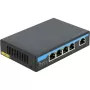 Tīkla slēdzis DeLOCK 87764 Gigabit Ethernet PoE melns