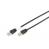 Tīkla kabelis Digitus CAT 6 S/FTP āra ielāpu vads RJ-45 Cat6 10m Melns