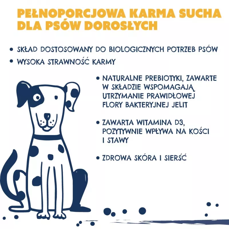 TEO Rich in poultry - sausā suņu barība - 9 kg