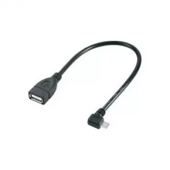 USB kabelis Renkforce Micro-USB Type B leņķveida — USB 2.0 OTG, 5V 0.5A