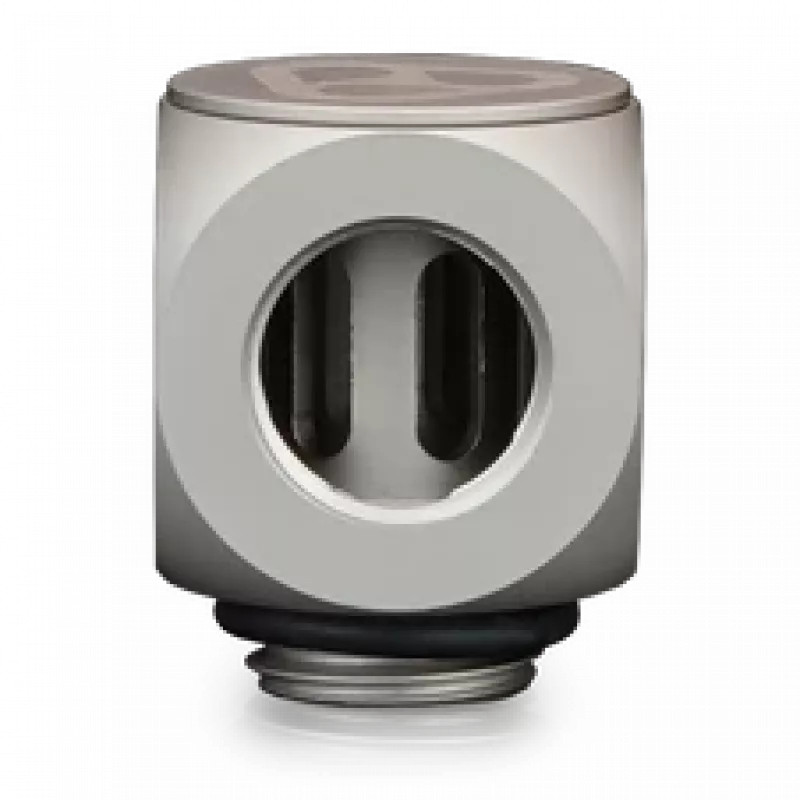 Thermal Grizzly DeltaMate Rotary 90° – ūdens dzesēšanas savienojums, matēts niķelis, 1 gab. (TG-DM-FIT-0203)