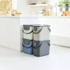 Rotho Albula 25 L taisnstūra glabāšanas/atkritumu konteiners, cappuccino, tehnopolimērs, 25 L, 400×235×340 mm