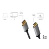 LogiLink CDA0107 video kabeļa adapteris 2 m DisplayPort HDMI Pelēks Melns