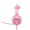 Spēļu austiņas HAVIT Gamenote H2233D RGB — pārgalvas, vadu, rozā