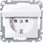 Kontaktligzda merten MEG2311-0319 CEE 7/3 balta, termoplastiska, 250 V 16 A