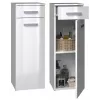 Vannas istabas uzglabāšanas skapis top e shop NEL V DS BIEL POŁ — brīvi stāvošs, 3 plaukti, 300×300×850 mm, balts rāmis