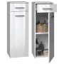 Vannas istabas uzglabāšanas skapis top e shop NEL V DS BIEL POŁ — brīvi stāvošs, 3 plaukti, 300×300×850 mm, balts rāmis