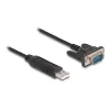 DeLOCK USB 2.0 uz seriālā RS-232 adapteris 50 cm FTDI Melns