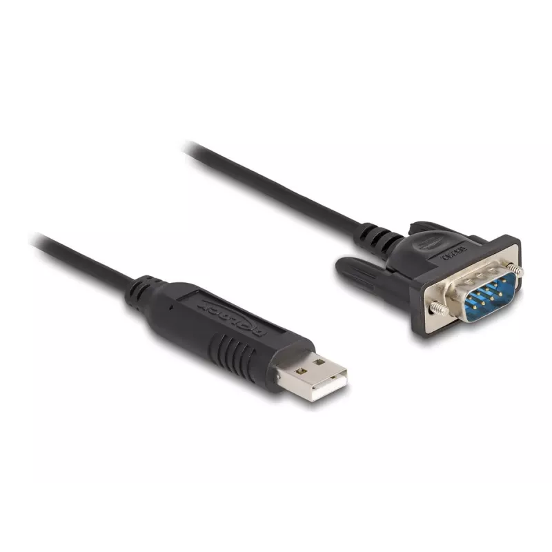 DeLOCK USB 2.0 uz seriālā RS-232 adapteris 50 cm FTDI Melns