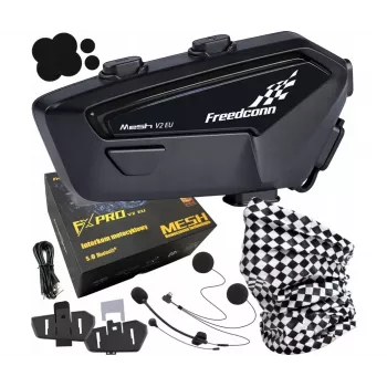 FreedConn FX Pro V2 EU MESH motocikla interkoms