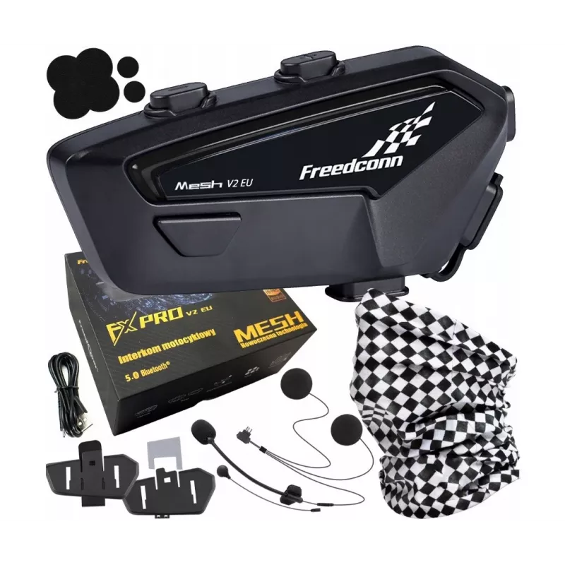 FreedConn FX Pro V2 EU MESH motocikla interkoms