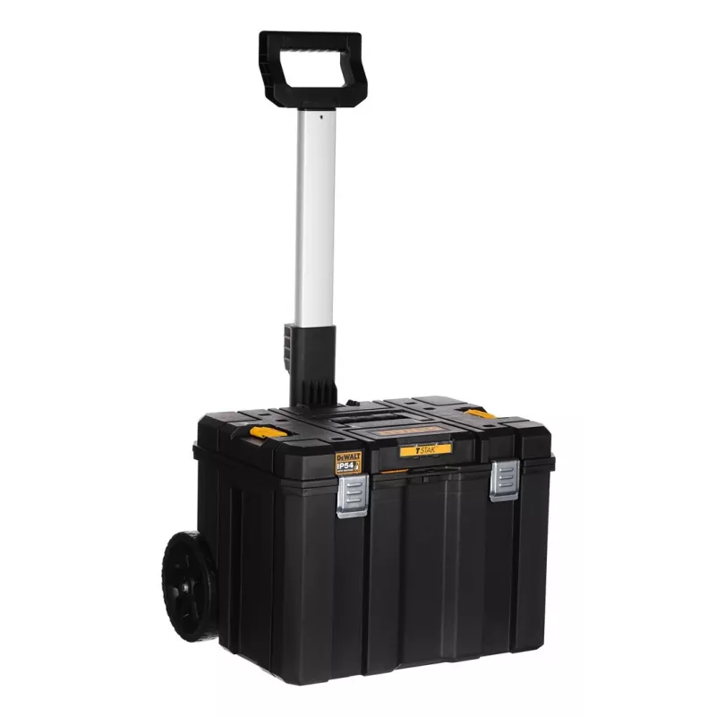Instrumentu kaste DeWalt DWST83347-1 polikarbonāts, IP54, 512×435×635 mm, 50 kg kravnesība, riteņi, teleskopisks rokturis