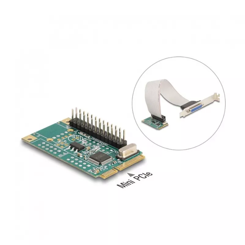 Iekšējais paralēlais adapteris DeLOCK 95275 Mini PCI Express zaļš