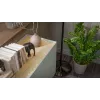 Kumode cama meble FELLINI 2000×400×700 mm, olīvkrāsā ar eļļotu ozola virsmu, MDF korpuss