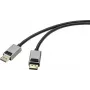SpeaKa Professional DisplayPort DisplayPort savienojuma kabelis [1x DisplayPort spraudnis – 1x DisplayPort spraudnis] 3,00 m melns (SP-9510452)