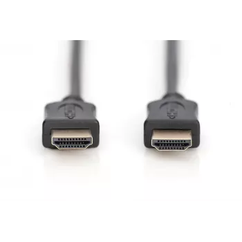 Assmann HDMI ātrgaitas savienojuma kabelis. A tipa vīr./vīr. 5,0 m. ar Ethernet. agrāk HDMI 1.4. UL. melns. zelts (AK-330114-050-S)