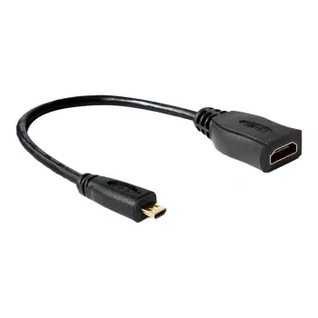 HDMI kabelis DeLOCK 65391 0.23 m A tipa uz D tipu melns