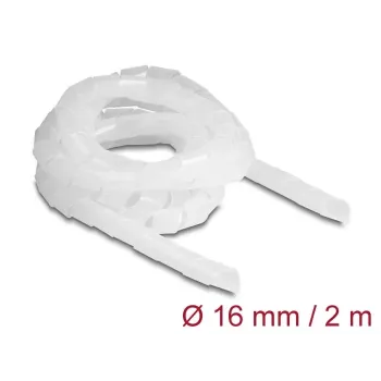 DeLOCK spirālveida šļūtene elastīga 2 m x 16 mm caurspīdīga Polietilēns