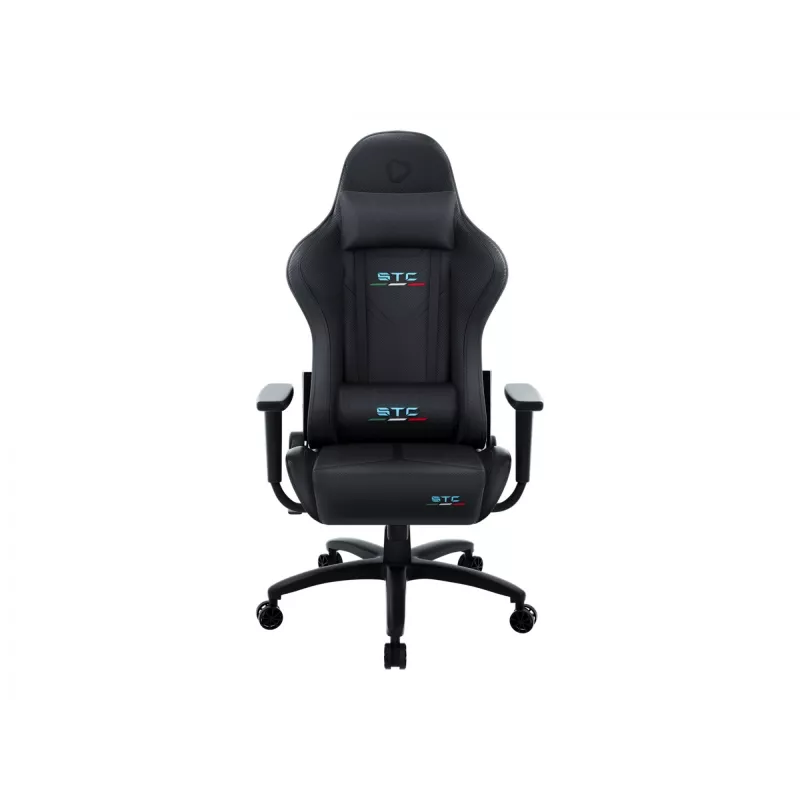 Spēļu krēsls Onex STC Tribute Hardcore Melns — ergonomisks sēdeklis datoram un konsolēm, regulējams augstums un atzveltne