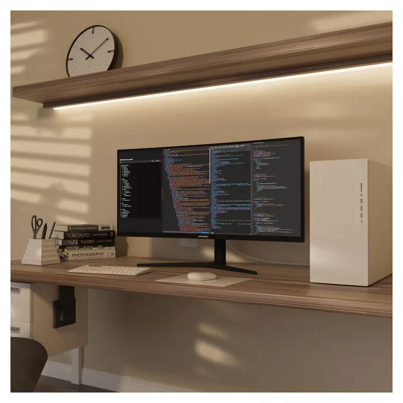 JAPANNEXT 86,4cm JN-IPS340UWQHD60C-C65W-HS izliekts UWQHD
