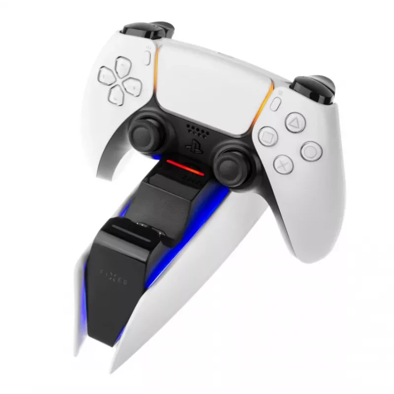 Uzlādes sistēma FIXED FIXPS5-DCC-BW PlayStation 5 Vadu melna balta