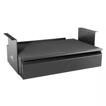 Zemgalda atvilktne MACLEAN MC-875 — tērauda plaukts, stiprināma zem galda, kravnesība līdz 5 kg