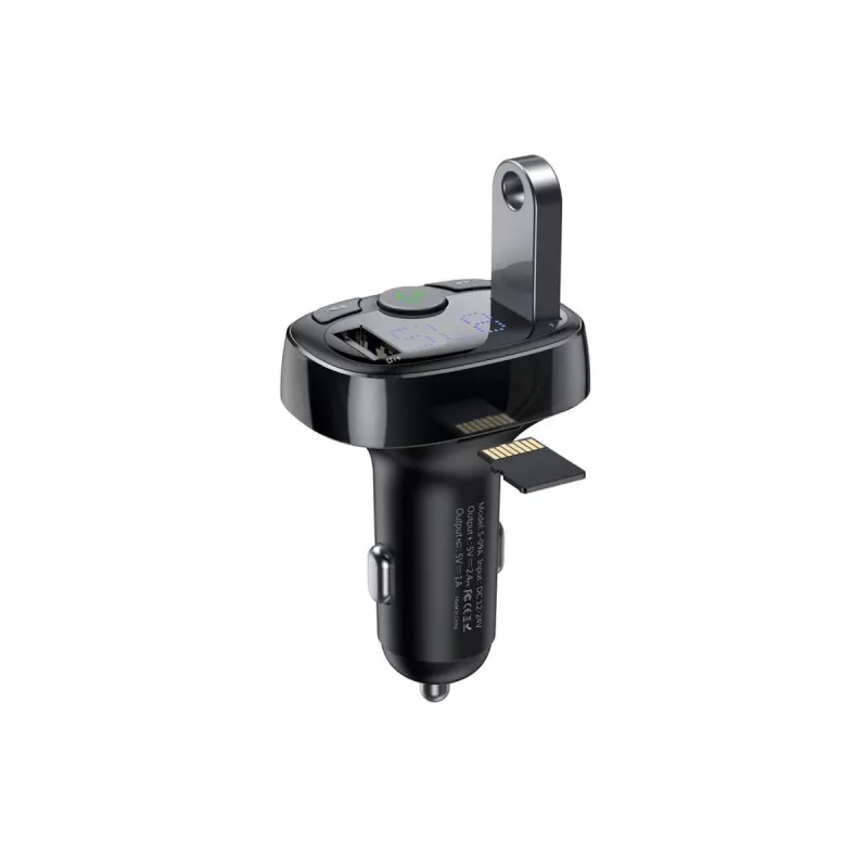 FM raidītājs Baseus SUP0004410 87.5-108 MHz Bluetooth USB Melns