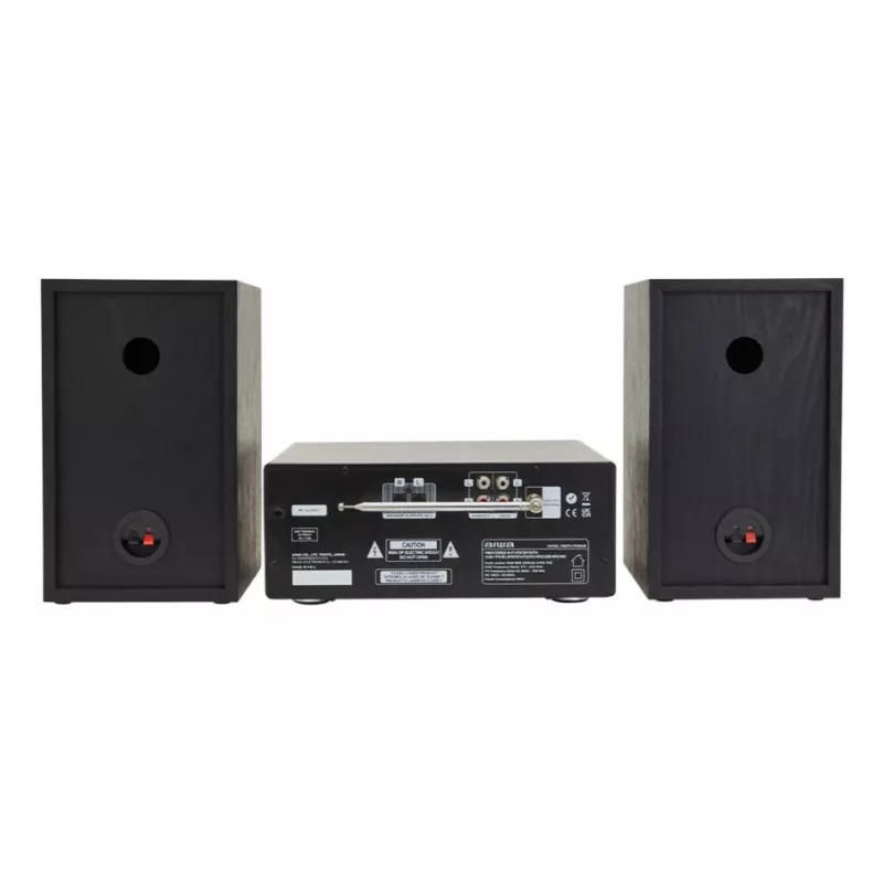 Mājas audio mikrosistēma Aiwa MSBTU-700DAB — 25W RMS, DAB+/FM, Bluetooth 10m, teknes CD, LED displejs, melna/Arktikas zila