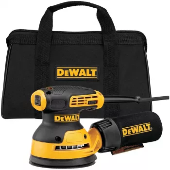 Orbitālais slīpētājs DeWalt DWE6423-QS, 280 W, 8 000–12 000 OPM, 2,6 mm orbīta, 1,28 kg