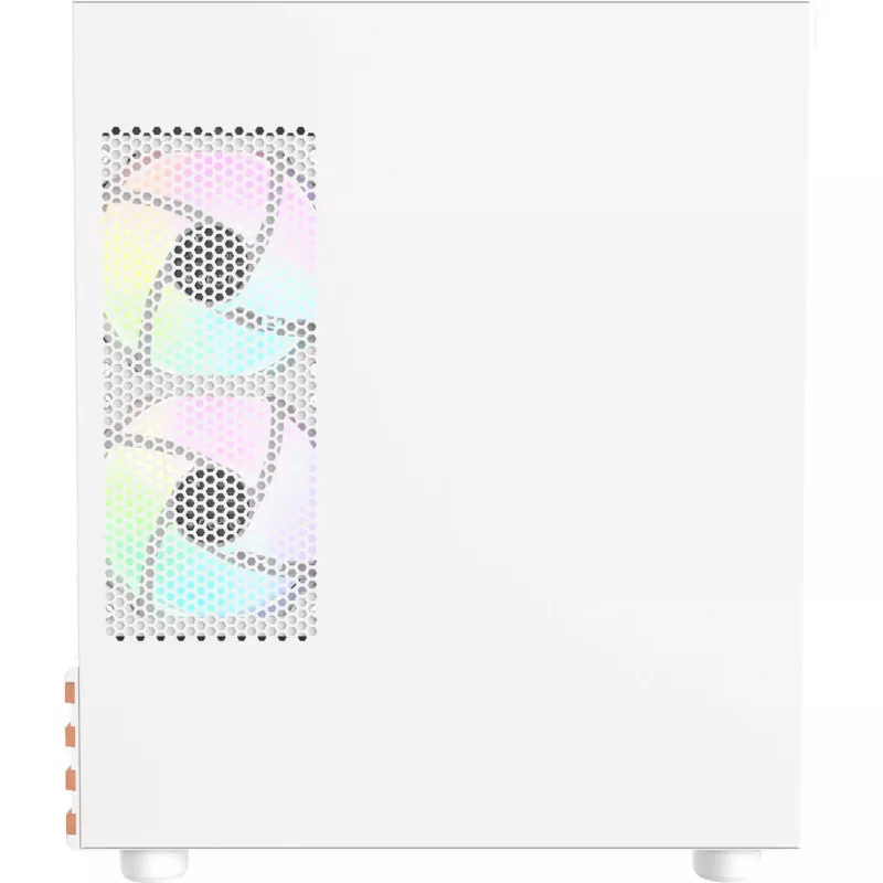 PC Micro Tower korpuss THERMALTAKE View 170 WS ARGB Snow — Micro ATX, balts, 2x120mm sānu, 1x120mm aizmugurē, barošanas bloks apakšā, atbalsta 2,5 collu/3,5 collu